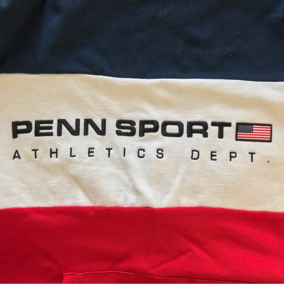 Penn Sport // Multi-color Block Logo Hoodie - Picture 7 of 7